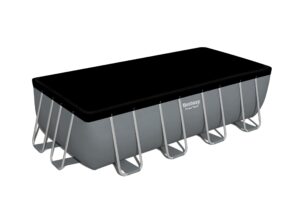 Bestway Power Steel™ Aufstellpool rechteckig 488 x 244 x 122 cm mit Sandfilter, Plane, Leiter – Bild 7