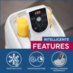 Bestway® Lay-Z-SPA® Cancun AirJet™ Whirlpool, 180 x 66 cm, 2-4 Personen, rund, graue Rattan-Optik – Bild 5