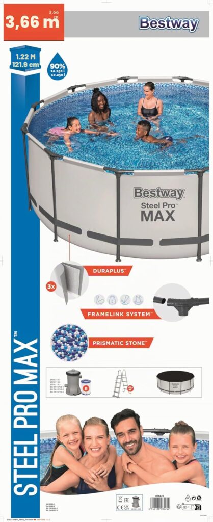 Bestway Stahl Pro Max 3,66 x 1,22 m Pool Set – Bild 6