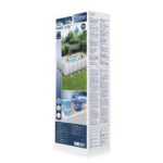 Bestway Power Steel Frame Pool-Set mit Sandfilteranlage 404 x 201 x 100 cm, lichtgrau, eckig – Bild 3
