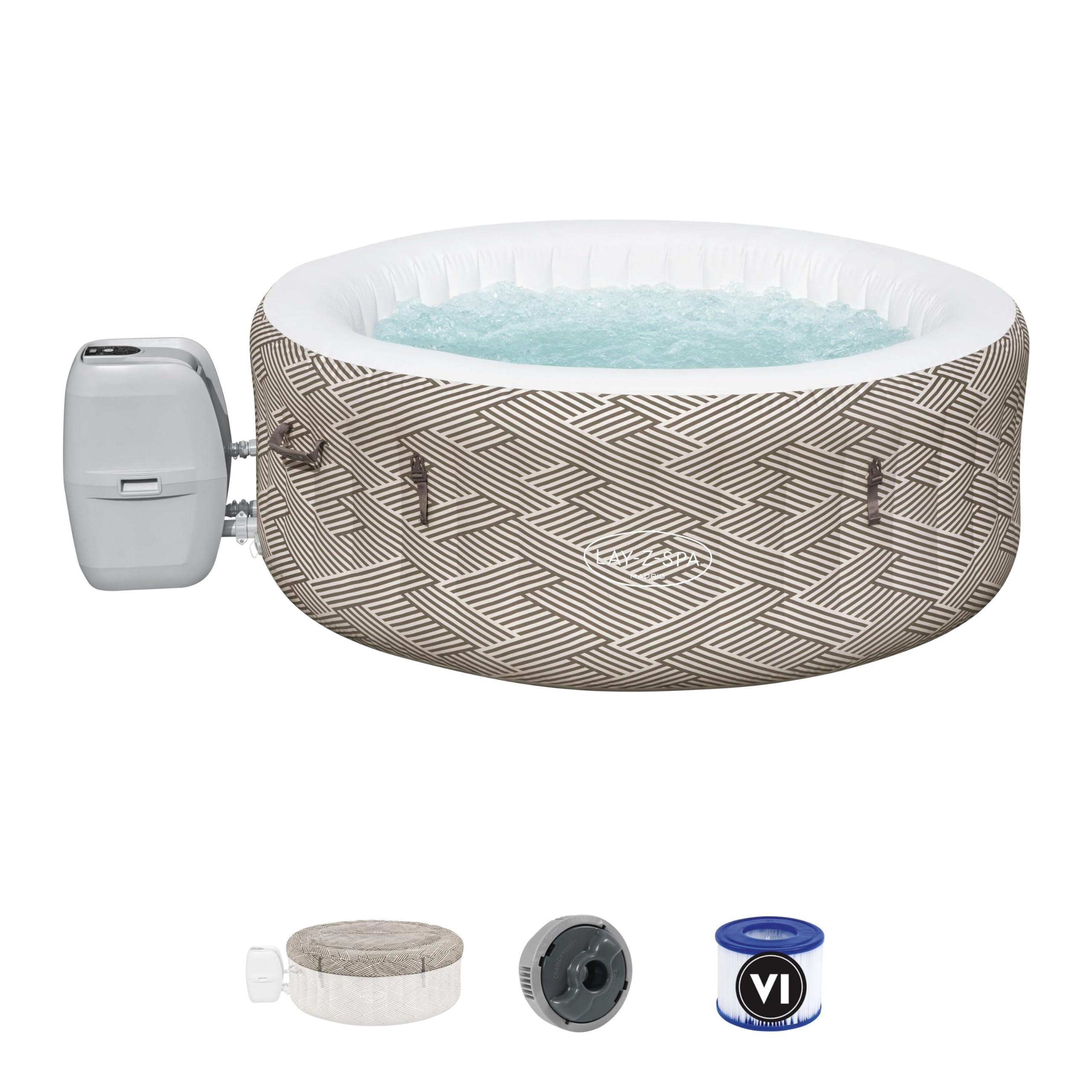 81JoajBiqZL Bestway Lay-Z-SPA WLAN-Whirlpool Madrid AirJet Ø 180 x 66 cm, rund – Bild 1