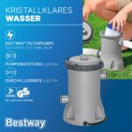 Bestway Aufstellpool rund 366x122 cm, Komplett-Set mit Filterpumpe – Bild 8