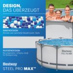 Bestway Aufstellpool rund 366x122 cm, Komplett-Set mit Filterpumpe – Bild 6