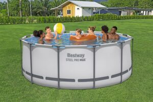 Bestway Aufstellpool rund 366x122 cm, Komplett-Set mit Filterpumpe – Bild 2