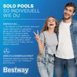 Bestway Steel Pro MAX Solo Pool ohne Zubehör 366 x 100 cm, Rattan-Optik (Schokobraun), rund – Bild 8